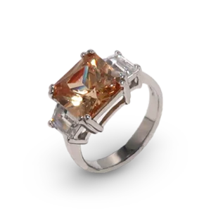 Brauner Diamantring