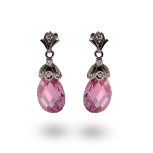 Elegante rosa Ohrringe