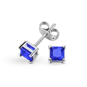 Blaue Ohrstecker